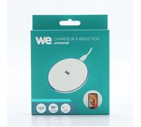WE Connect Chargeur à induction universel 15W – Indicateur de charge lumineux – Blanc