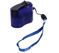 Chargeur à manivelle USB, Chargeur de téléphone Portable à Double Usage à lumière Rouge, Lampe de Poche Radio Dynamo à manivelle d'urgence pour Le Camping, Chargement en Plein (Bleue)