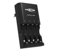 ANSMANN Chargeur pour Piles Powerline 4 Smart (1 PCE) - Chargeur Automatique pour 1 à 4 Piles Rechargeables HR6/HR03 - Station de Recharge avec Modes réparation et détection des Piles défectueuses