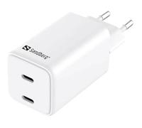 Chargeur AC - SANDBERG - 441-56 - 2 Ports USB-C - 65W - Compatible EU
