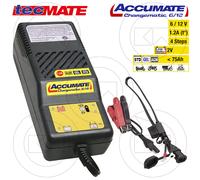 tecMATE Chargeur de batterie OPTIMATE AccuMate 6/12 V — Mainteneur universel Auto/Moto jusqu'à 50Ah