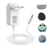 Chargeur Adaptateur 15 W pour Echo Dot 3e, 4e et 5e génération, Echo Show 5 1re/2e génération, Echo Spot, Echo Pop, Alimentation 12 V 1,25 A avec câble de 1,5 m, sûr et Stable