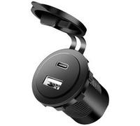 Chargeur adaptateur allume-cigare, USB-A & USB-C