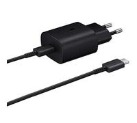 Chargeur Adaptateur secteur d'origine EP-TA800EBE pour Samsung Galaxy A11 6.4"" avec Cable de charge Type C, 1 Mètre Couleur Noir