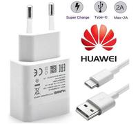 Chargeur Adaptateur secteur d'origine rapide pour Huawei P30 Pro 6.47"" avec cable Type C 5V 2A 1 Mètre Couleur Blanc