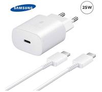 Chargeur Adaptateur secteur - Samsung - 25W - USB-C - Blanc - Compatible Galaxy A54 5G