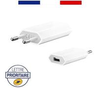 Chargeur Adaptateur Secteur USB - Apple - Blanc - Rechargement Rapide - 100/240V - Compact