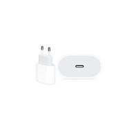 Chargeur adaptateur secteur usb-c 20w blanc compatible pour iphone 14 plus - -