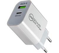 Chargeur - Adaptateur USB Type C - 20W - Quick Charge 3.0 - 2 Ports - Compatible iPhone et Samsung