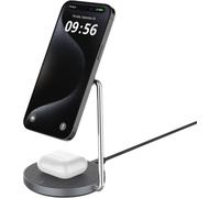 Chargeur ADEQWAT stand compatible Qi2/MagSafe 2 en 1 15W