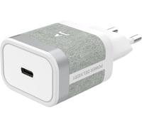 Chargeur ADEQWAT USB-C 35W charge rapide Blanc compatible iPhone 17 16 15 Pro Max et Samsung Galaxy