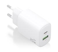 Chargeur Aisens GaN 20W - 1xUSB-C PD3.0 - 1xUSB-A QC3.0 - Blanc