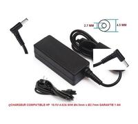 CHARGEUR ALIMENTATION COMPATIBLE POUR HP 19.5V-4.62A 90W / Ø4.5mm x Ø2.7mm GARANTIE 1 AN