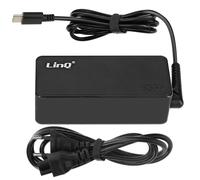 Chargeur Alimentation USB C pour Ordinateur portable Power Delivery 65W LinQ Noir