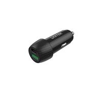 UNITEK P1400A Chargeur Auto 38W, Double Port USB (2.0 & Type-C), Power Delivery, Quick Charge 3.0, 12-24V, Noir, Protections Surchauffe/Court-circuit
