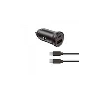 Ksix BXCRC20W chargeur d'appareils mobiles Smartphone Noir Allume-cigare Charge rapide Auto
