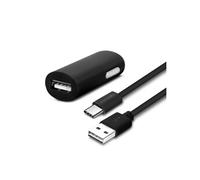 Chargeur Allume-cigare 2A et Câble USB Type C 1.2m Charge Rapide Noir