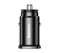 Baseus Chargeur allume-cigare 5A - Charge rapide USB/USB Type C - Noir