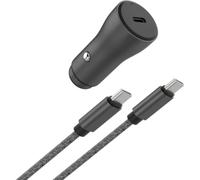 Chargeur Allume Cigare ADEQWAT 30W USB-C + Cable USB-C 1m Noir