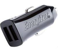 Energizer - Chargeur Voiture 12 W - 2 Ports USB-A - Chargeur Allume-Cigare - Design Fin et Compact - Noir D12
