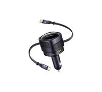 Chargeur Allume-Cigare Enjoyment Max 90W USB-C + Lightning Bleu
