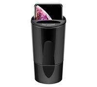 Chargeur Allume-cigare Fonction QI 2A Port USB / Port USB C 2,4A - Noir