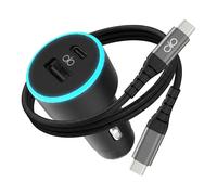 Chargeur Voiture USB-A / USB-C 65W avec Câble USB-C Charge Rapide Force Power Noir