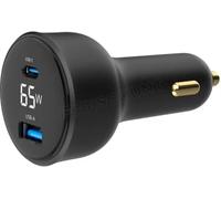 Chargeur Allume Cigare Gembird 1x USB-C + 1x USB-A 65W (Noir)