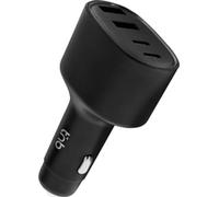 Chargeur allume-cigare TNB 78W USB-C x2 et USB-A noir