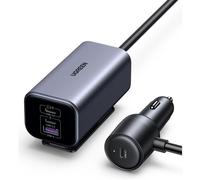 Chargeur Allume Cigare UGREEN GAN AC + 1 bloc d'alimentation déporté Noir