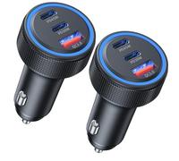 Chargeur Allume Cigare USB C 2-Pack 3 Ports 93W PD QC 3.0 Chargeur Voiture Charge Rapide Prise Allume Cigare 12V,pour iPhone iPad Samsung Huawei Xiaomi Tabletetc