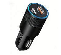 Chargeur Allume Cigare USB C, 60W Chargeur Voiture Rapide 12V PD 30W & QC 30W with USB C et A pour Galaxy S25 S24 Ultra iPhone 16 15 14 13 12 11 Pro Max Mini Plus iPad Samsung Galaxy S25 Portable