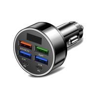 Chargeur Allume-Cigare USB C, Chargeur Voiture Charge Rapide PD QC 3.0, Adaptateur Multi Ports USB Compatible 12V/24V