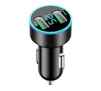 Chargeur Allume Cigare USB, Dual USB Port Mini Chargeur de Voiture Rapide | Prise Allume Cigare, pour 15/14/13/XR/Max/X/8, Galaxy, téléphone,Tablette