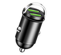 Chargeur Allume Cigare USB Rapide 100W 2 Ports 100W/5A Chargeur Voiture Compact Métal Compatible iPhone 16 15 14 Pro Max, Galaxy S25 S24 S23 S22 pour Xiaomi Huawei iPad Android Tablette
