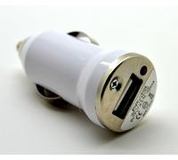 Chargeur allume-cigare USB universel pour Android iPhone 4 4S, 5, Smartphones, tablettes iPad, Samsung Tab, HTC Nokia Blanc