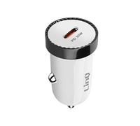 Chargeur Allume cigare Voiture USB-C 30W Power Delivery Compact Blanc