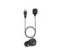Chargeur allume-cigares + câble pour iPhone - Noir