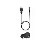 Chargeur allume-cigares + câble USB/Micro-USB - Noir