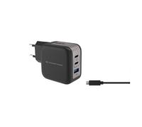 Conceptronic ALTHEA17B : Chargeur secteur 67W Universel - 2x USB-C Power Delivery 3.0, 1x USB-A 3.2, Charge Rapide, GaN, câble 1.5m, Protections