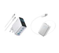 Chargeur Anker (140 W, 4 ports, PD 3.1) + Batterie externe Anker Nano (10 000 mAh)