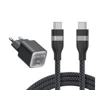 Chargeur Anker 511 (Nano Pro) + Câble USB-C vers USB-C (240 W, 180 CM)