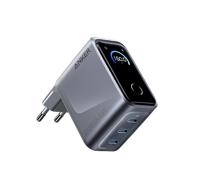 Anker Prime Chargeur USB-C 160 W Compact 3 Ports, écran Intelligent et Contrôle Tactile, Mode UltraFast 140 W pour Ordinateurs Portables, MacBook, iPad, iPhone séries 17/16/15 et Plus