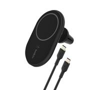 Chargeur Auto 10W Fixation Grille d'Aération + Câble USB-C Belkin Noir
