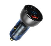 Chargeur Auto - BASEUS - CCKX-C0A - Universel - 1 USB 2.0 - 1 USB Type C - Chargement rapide
