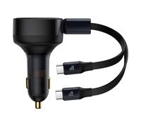 Car Charger Baseus Enjoyment With Cable Usb-c, 33w (black)