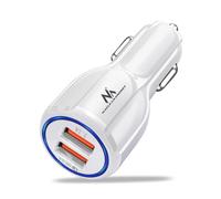 Chargeur auto USB 2 ports allume-cigare 30W pour Huawei Samsung iPhone