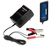 Chargeur automatique pour batteries au plomb ANSMANN ALCS 2-24A de 2V, 6V, 12V & 24V / vendu avec pinces crocodile / Testeur de batterie de voiture inclus