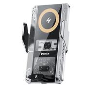 Chargeur automatique de téléphone - 66 W sans fil, support à induction, station de chargement silencieuse pour véhicule | Prise en main sûre pour grille d'aération Système d'alimentation sans fil