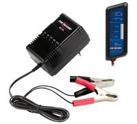 Chargeur automatique pour batteries au plomb ANSMANN ALCS 2-24A 2V 6V 12V 24V + pinces crocodile + Testeur de batterie de voiture
